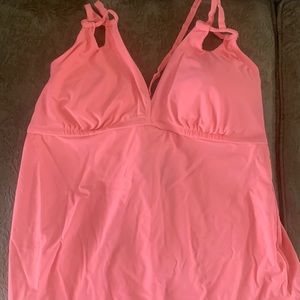 Coral swimsuit top